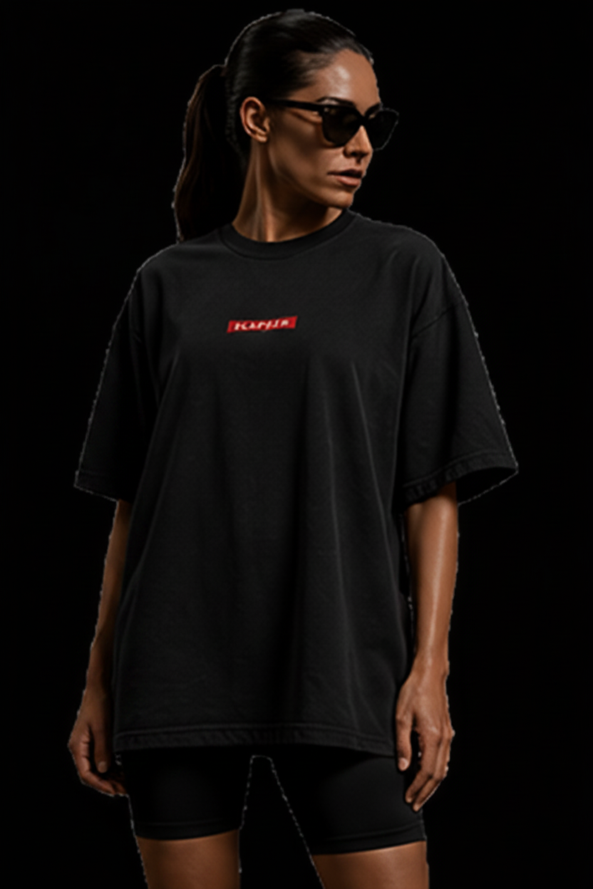 ELAPSED Biker Shorts + Tee Set — Vintage Black